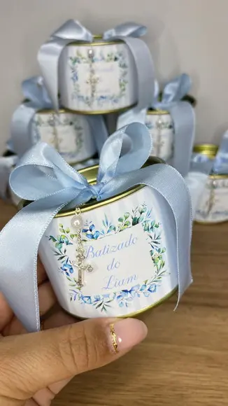 Lata Personalizada Batizado 6x5cm