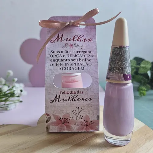 Lembrancinha Dia das Mulheres Caixinha com Esmalte
