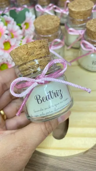 Lembrancinha Maternidade Vela Perfumada