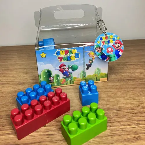 Maleta com Blocos de Montar Super Mario