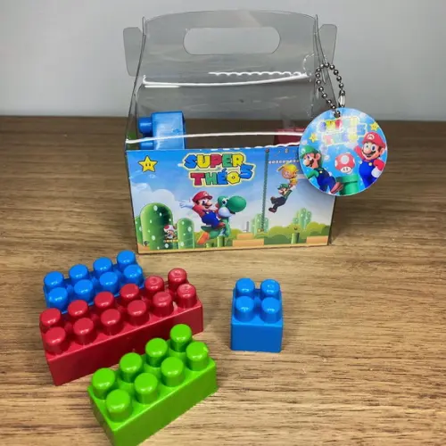 Maleta com Blocos de Montar Super Mario