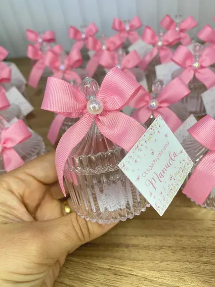 Mini Bomboniere Acrílica Nascimento (vazia)