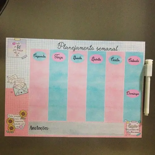 PLANNER MAGNÉTICO PARA GELADEIRA