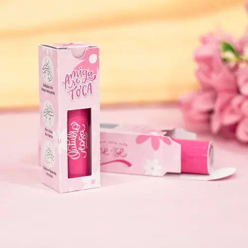 Protetor Labial Outubro Rosa