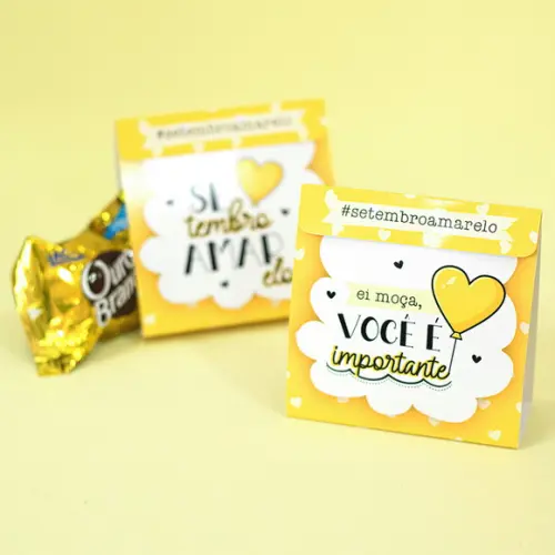 Porta Bombom Setembro Amarelo