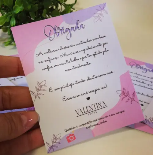 Tag Agradecimento Cliente