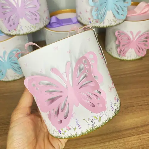 Tubolatas Personalizadas Tema Jardim 10x10 cm