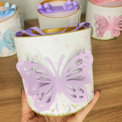 Tubolatas Personalizadas Tema Jardim 10x10 cm