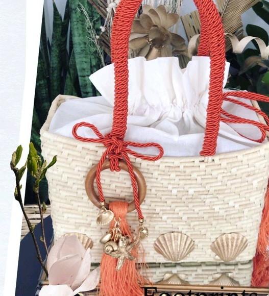 Bolsa de Palha Quadrada Espaçosa Maresia