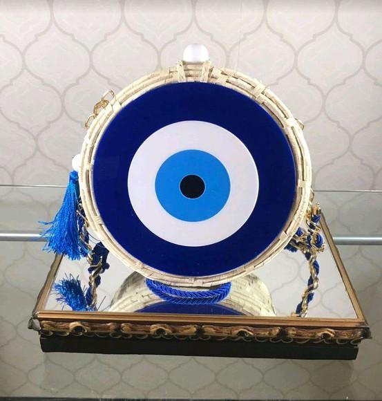 Bolsa de Palha Redonda Olho Grego