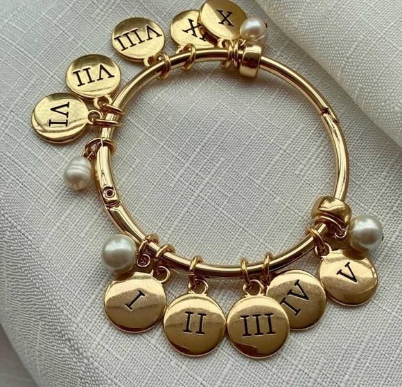 Bracelete Dourado 10 Mandamentos