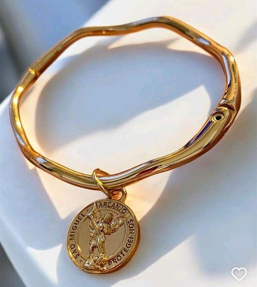 Bracelete Dourado São Miguel do Arcanjo