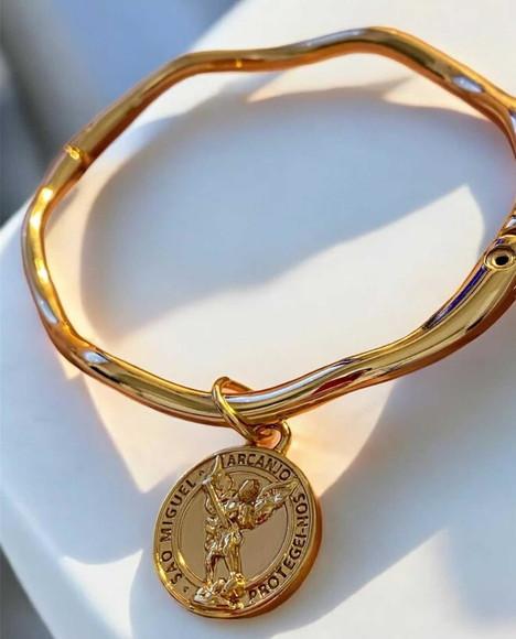 Bracelete Obdulado Medalha São Miguel do Arcanjo
