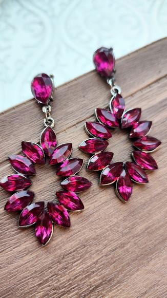 Brinco Aracely De Metal E Pedras Cristalizadas -