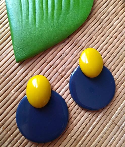 Brinco de Resina Circle Colors