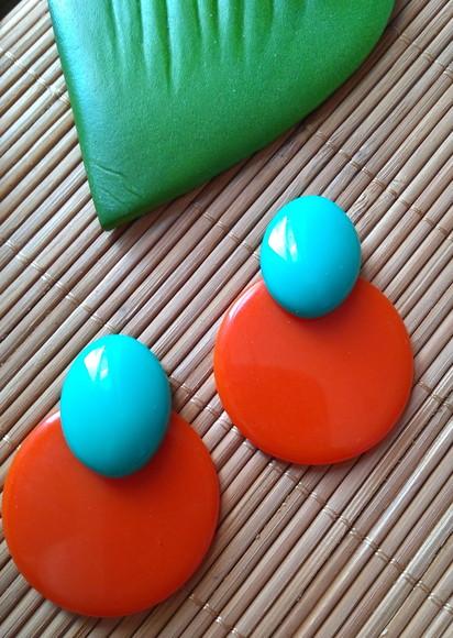 Brinco de Resina Circle Colors