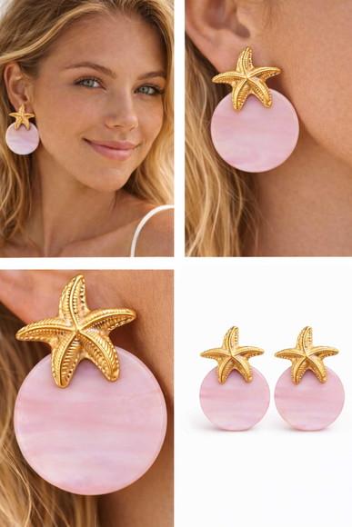 Brinco Feminino Estrela do Mar e Madreperola | Casual Leve