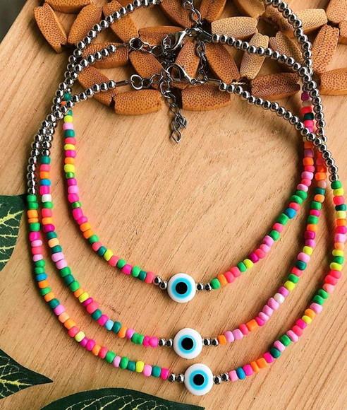 Chocker Colorida Olho Grego