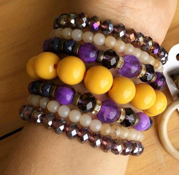 Mix De Pulseiras Cristal Belgica