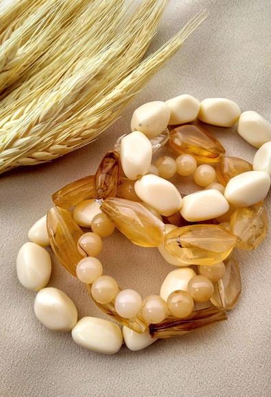 Mix de Pulseiras Nude in Natura