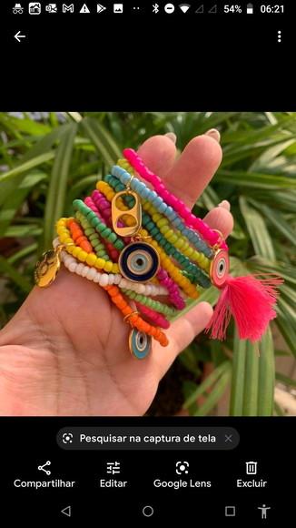 Mix De Pulseiras Miçanguinhas e Olho Grego