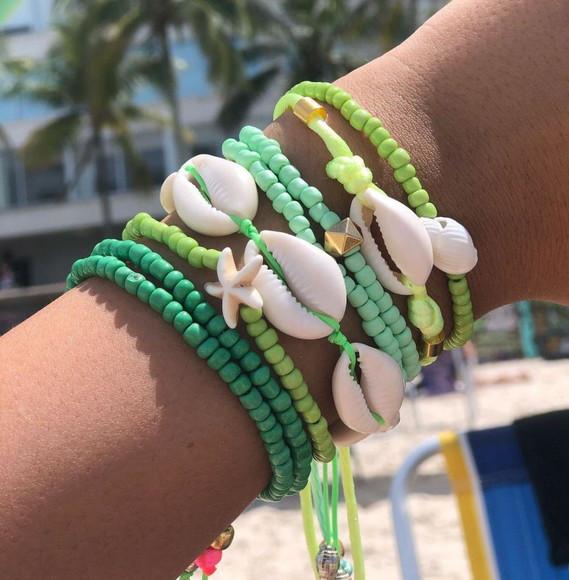Mix De Pulseiras Verdinhas
