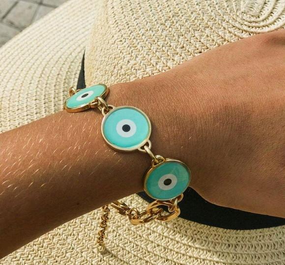 Pulseira Banhada - Coleção Olho grego
