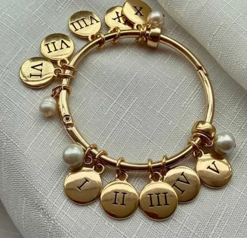 Bracelete Dourado 10 Mandamentos