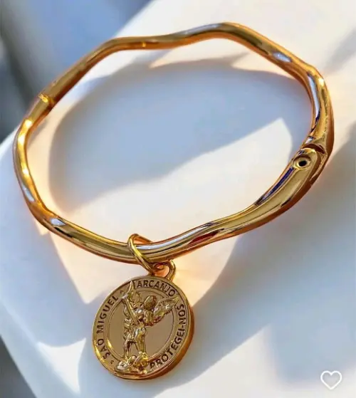Bracelete Dourado São Miguel do Arcanjo