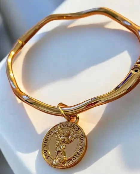 Bracelete Obdulado Medalha São Miguel do Arcanjo