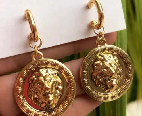 Brinco Argola Felino - Banhado a Ouro