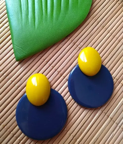 Brinco de Resina Circle Colors