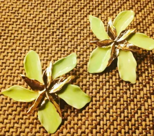 Brinco Esmaltado Orquídea Cores