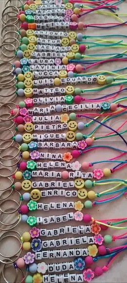 Chaveiro Lembrancinha Aniversário Personalizado com Nome -