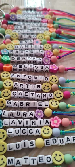 Chaveiro Lembrancinha Aniversário Personalizado com Nome -