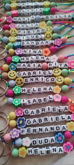 Chaveiro Lembrancinha Aniversário Personalizado com Nome -