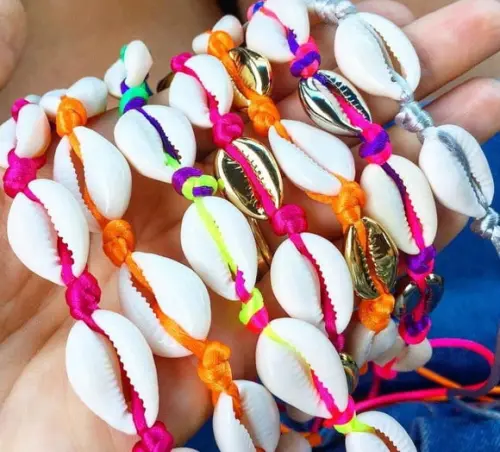 Colar Chocker Buzios Naturais - Neon