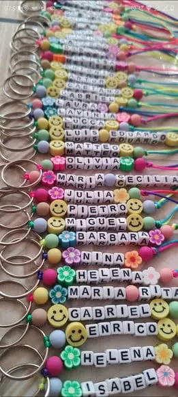 Kit 22 Chaveiros Lembranças Aniversário Personalizado Nome