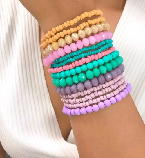 Kit de Pulseiras Candy Colors
