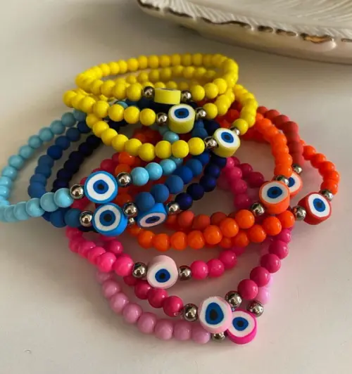 Kit De Pulseiras Olho Grego - Coleção Nova