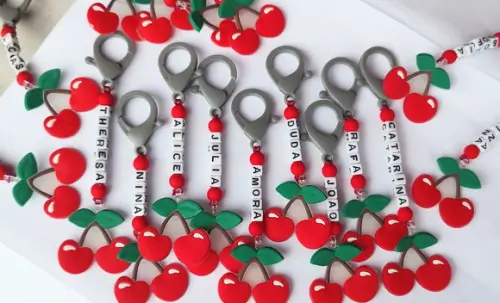 Maxi Chaveiro Personalizado Cereja - Aniversário
