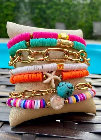 Mix de Pulseiras Aurora - Banhado
