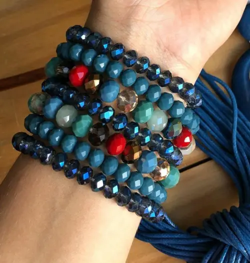Mix De Pulseiras Cristal BLUE Intensidades