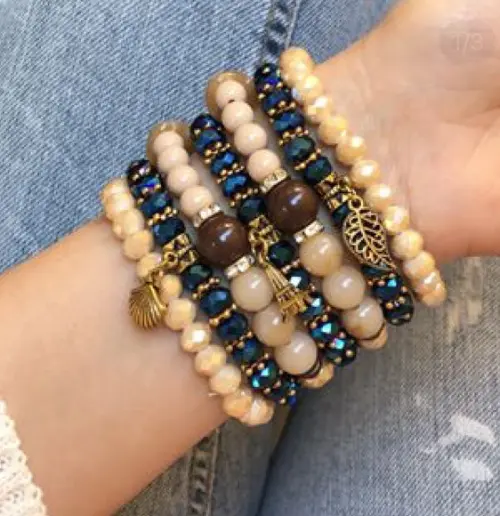 Mix de Pulseiras Cristal Turco
