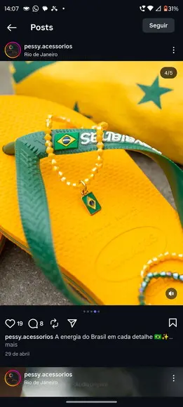 Mix de Pulseiras Cristal Verde e Amarelo com Bandeira Brasil