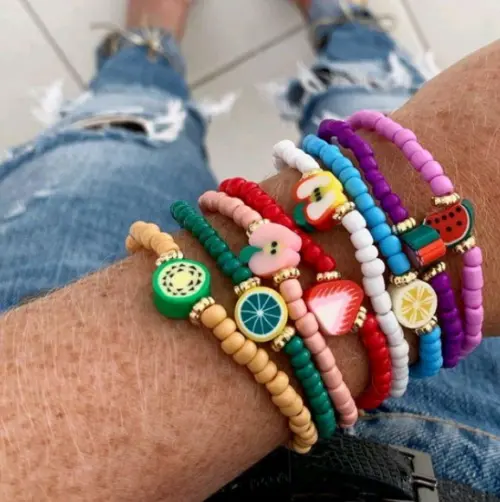 Mix de Pulseiras Frutinhas