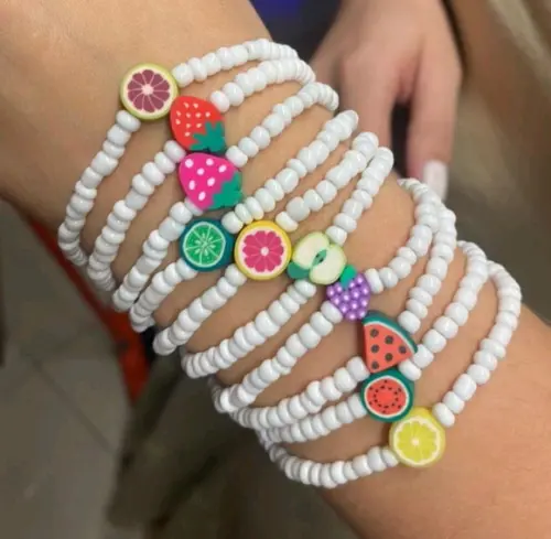 Pulseiras de frutinhas - Valor por unidade