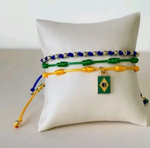 Trio de Pulseiras Brasil Core - Inclui Pulseira 7 nos