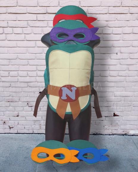 Kit Casco Tartaruga Ninja 4 em 1/ Infantil