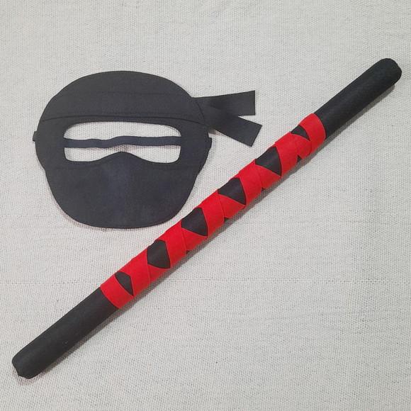 Kit Máscara e Arma Ninja